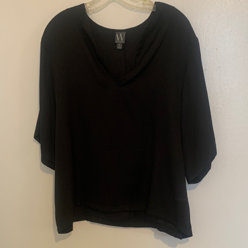 Worthington Charcoal V-Neck Top